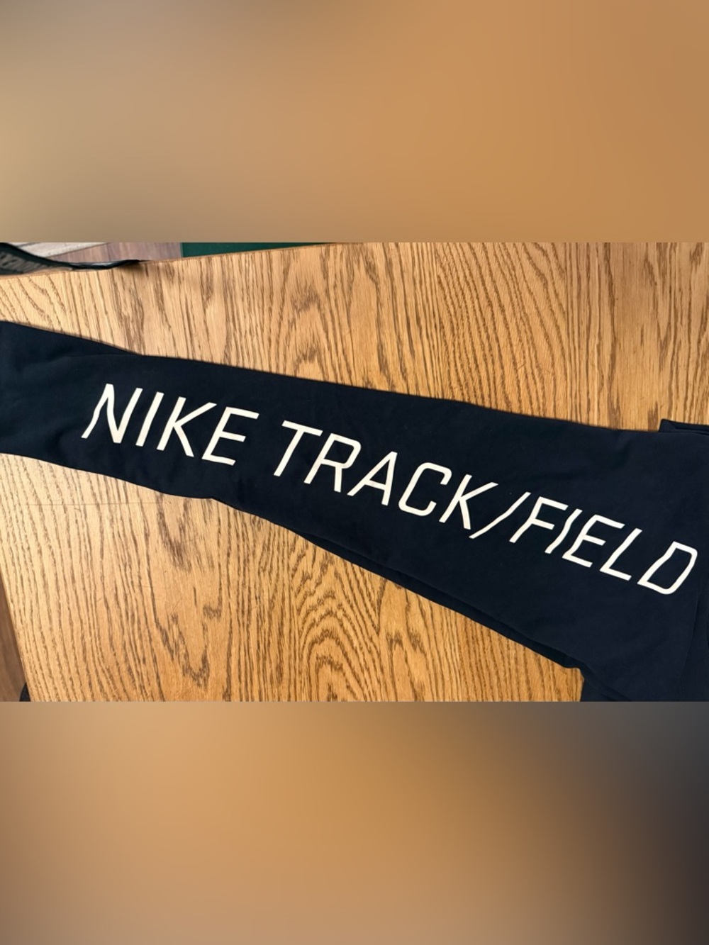 Nike Track and Field Leggings Black Size Medium Mesh Stripes on One Side